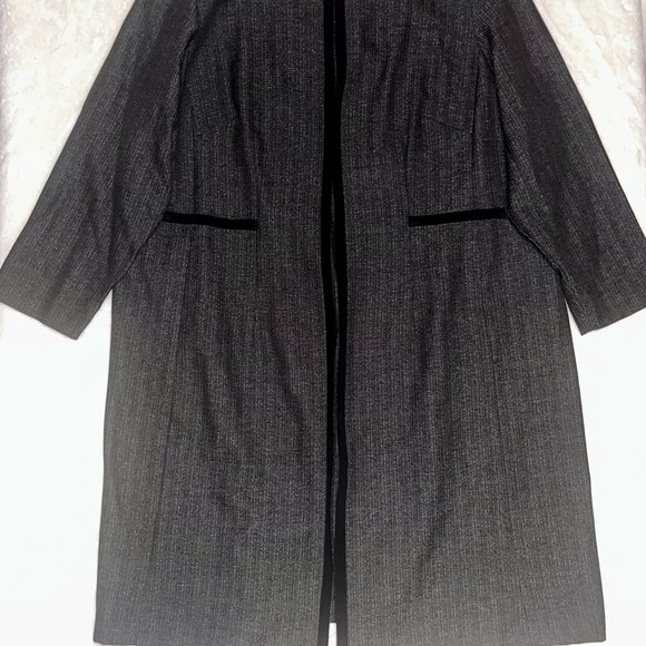 Danny & Nicole Black and Gray Textured Coat - Picture 2 of 5